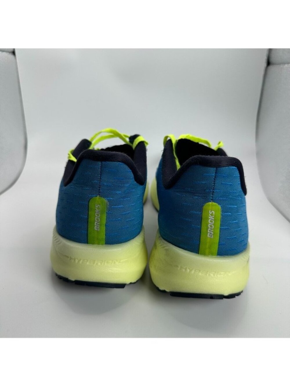 Brooks Hyperion Tempo Shoes Mens Size 9.5 Blue Yellow Running Cushioned - Picture 8 of 13